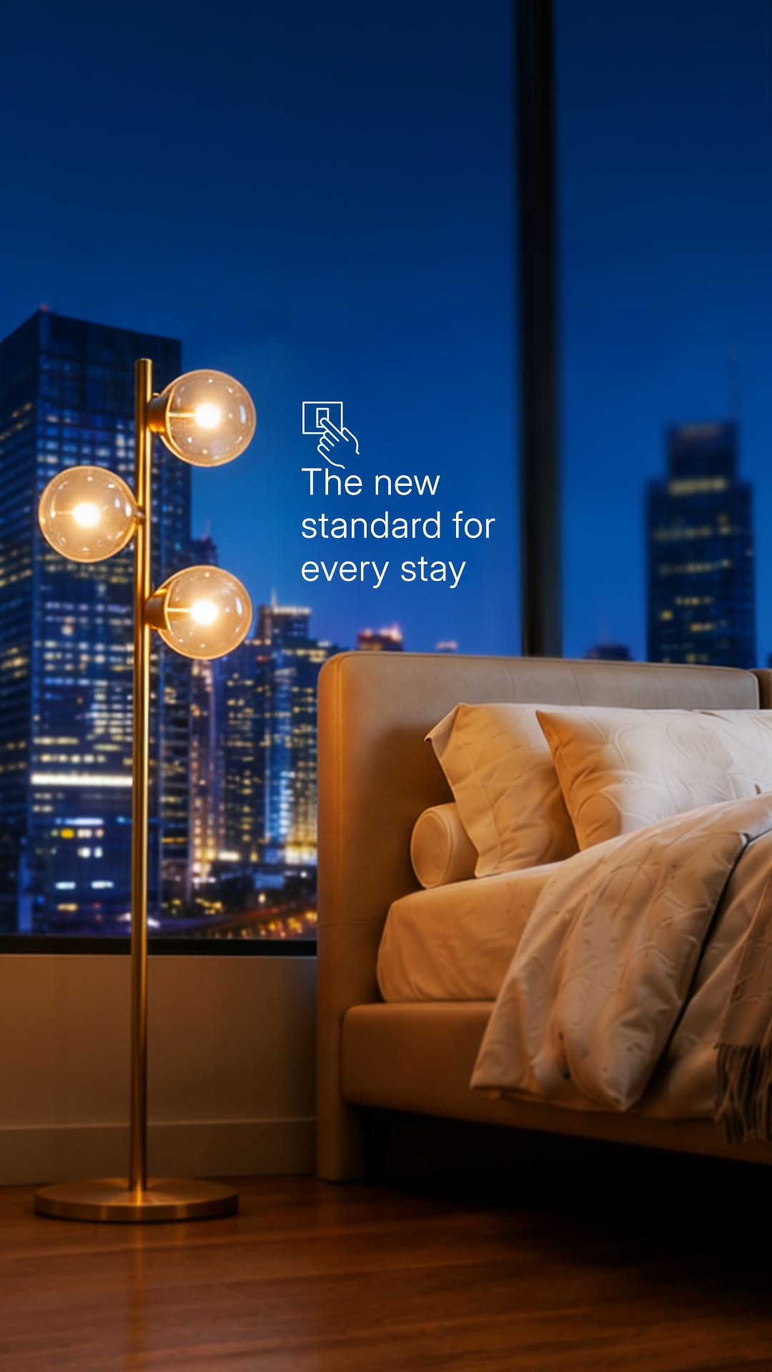 A hotel room should feel ready before the guest arrives.