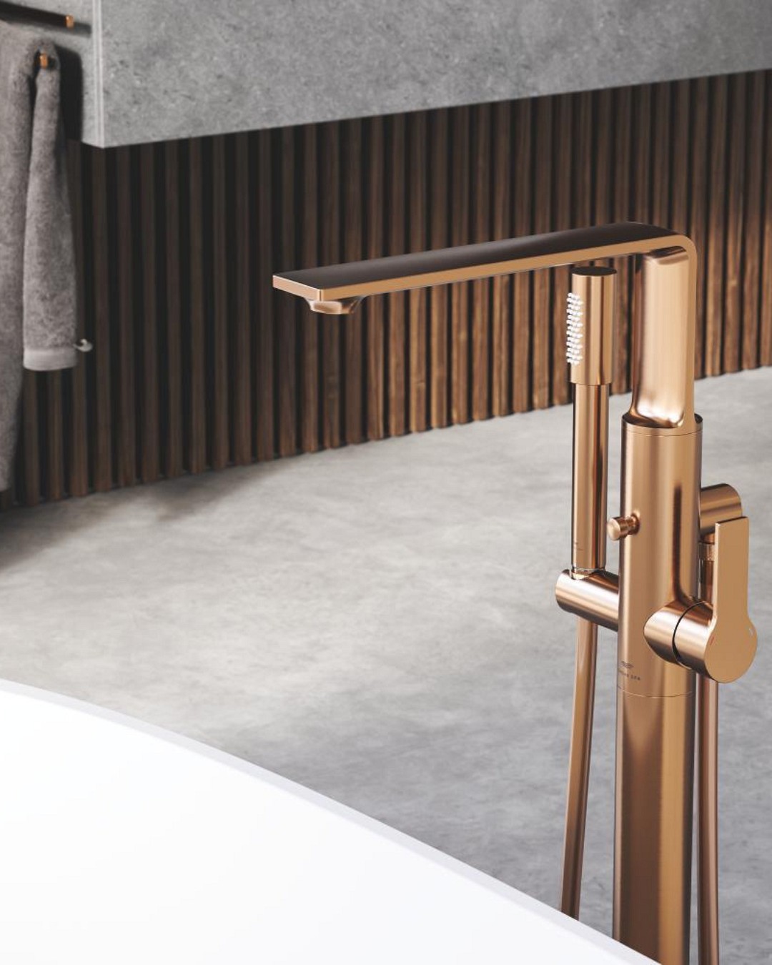 Set an impeccable statement in the bathroom with GROHE Allure in Warm Sunset.