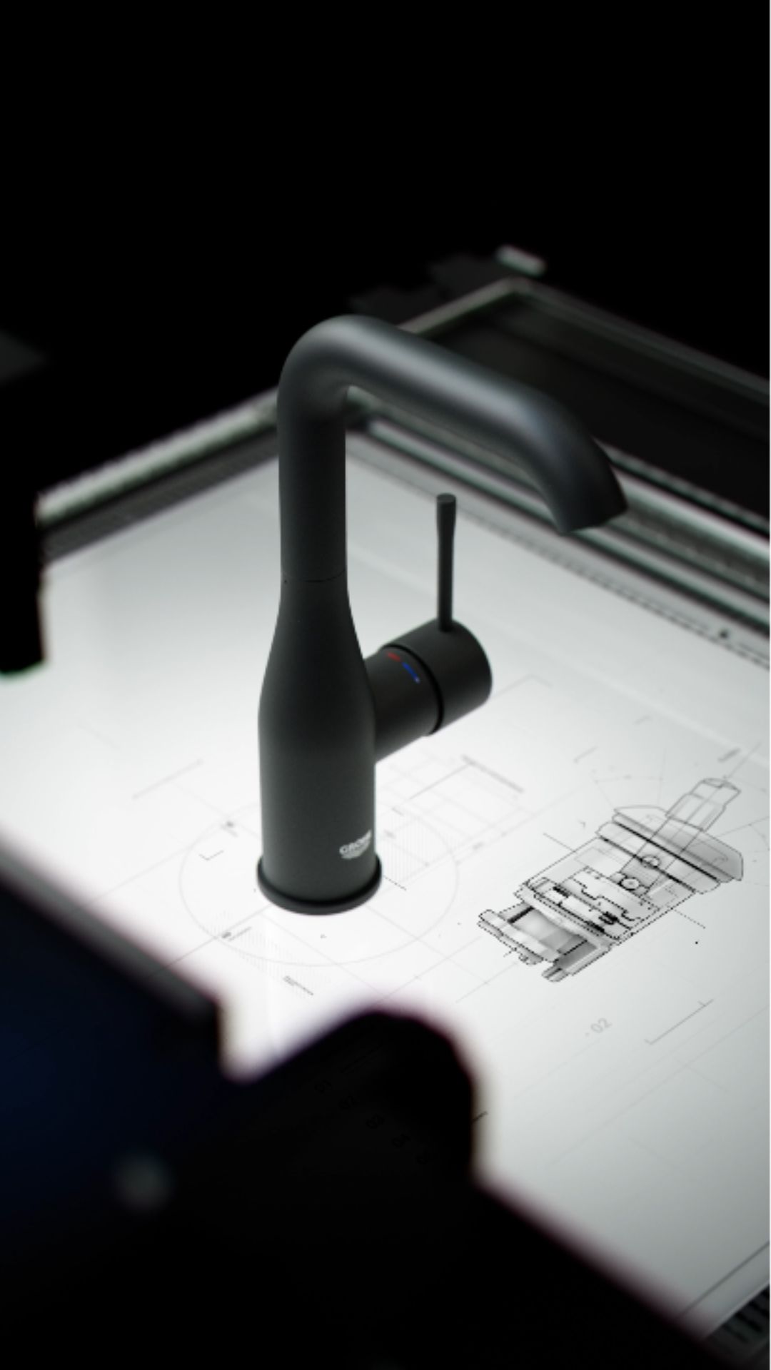 Inside every GROHE Essence Bathroom Tap, Aqua Intelligence.