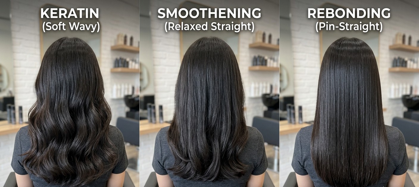 Keratin vs Smoothening vs Rebonding: Which Hair Treatment Is Best in Kanjurmarg West, mumbai?