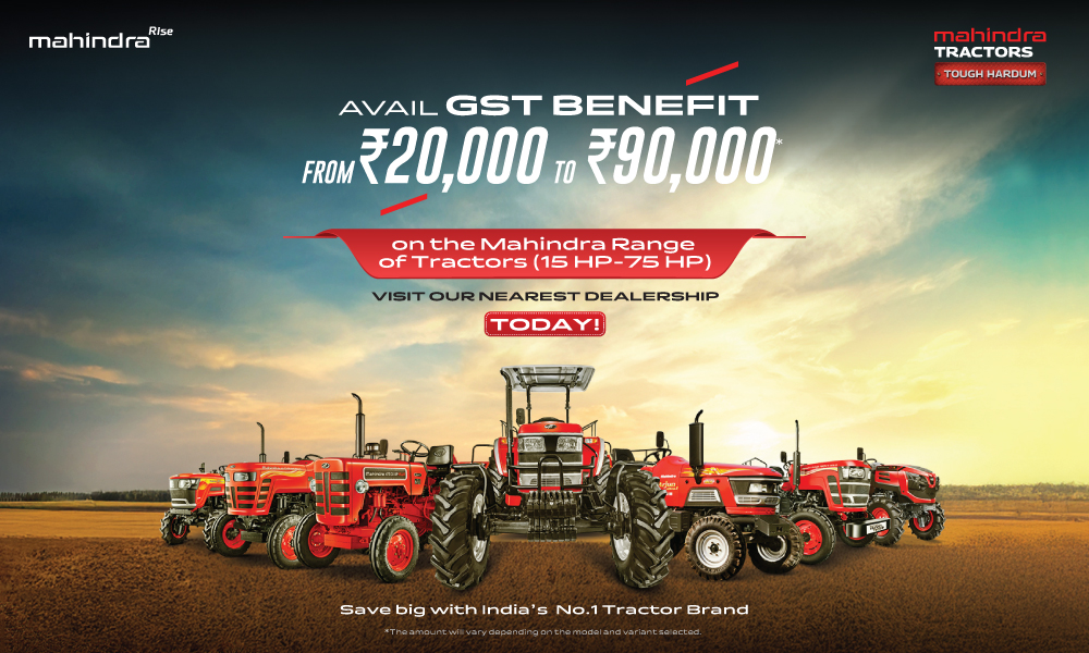 Country's no. 1 tractor brand now more affordable.