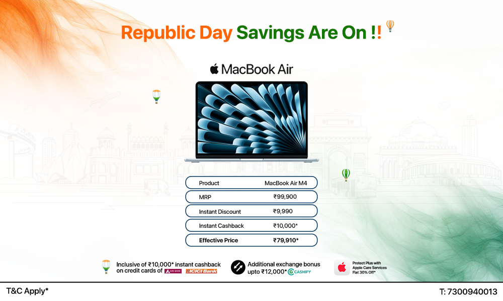 Republic Day Savings Are On !! MacBook Air