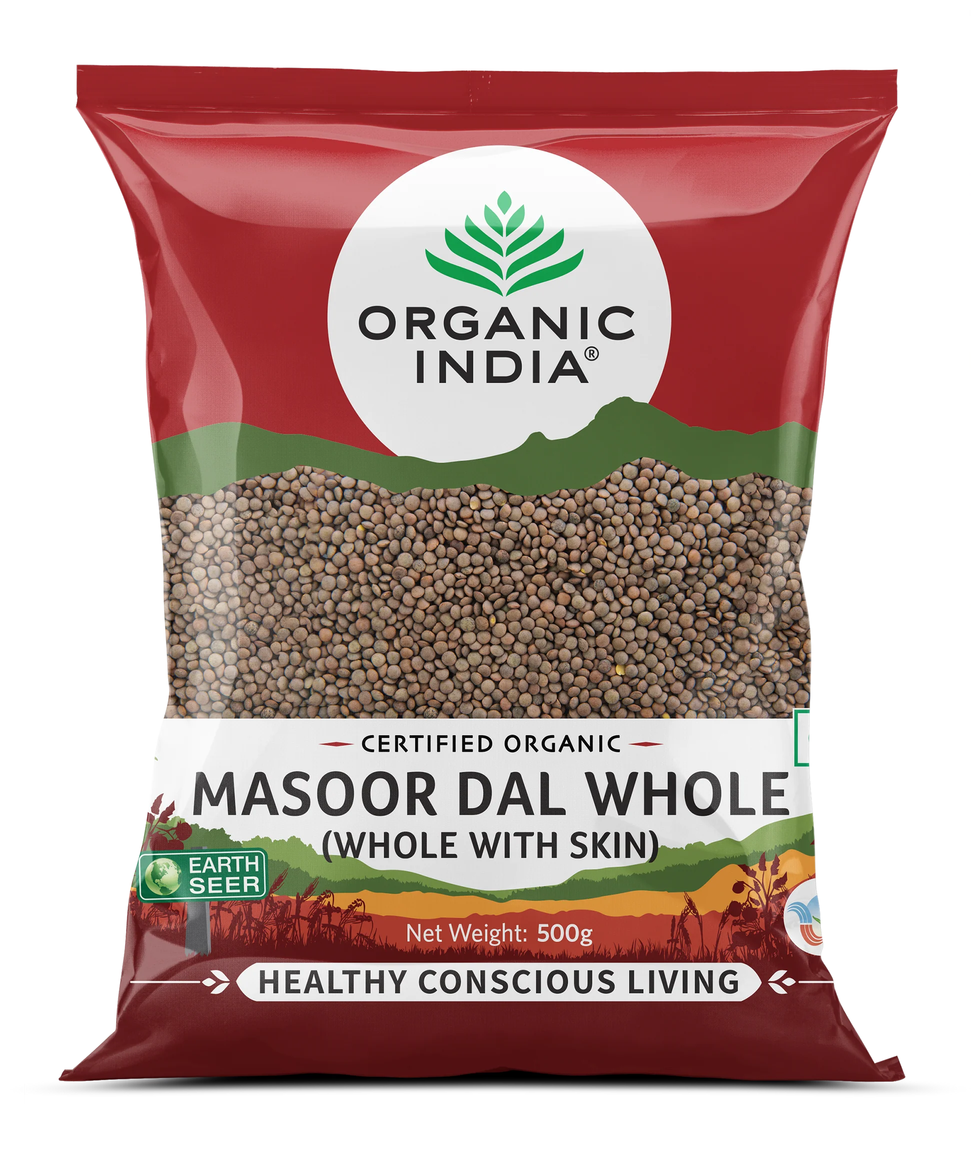 Masoor Dal Whole (Sabut) - 500g