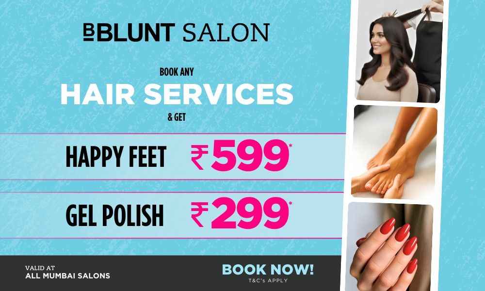 BOOK ANY HAIR SERVICES & GET HAPPY FEET !