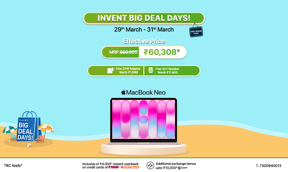 MacBook Neo “iNvent Big Deal Days” Limited-Time Offer
