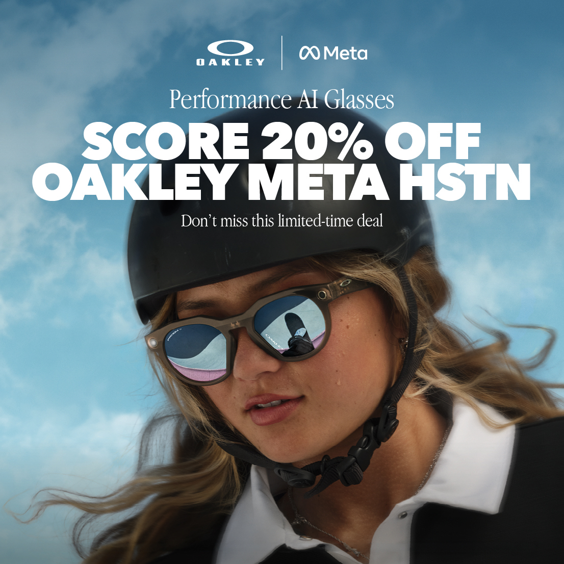 Get 20% OFF on Oakley Meta HSTN 🔥