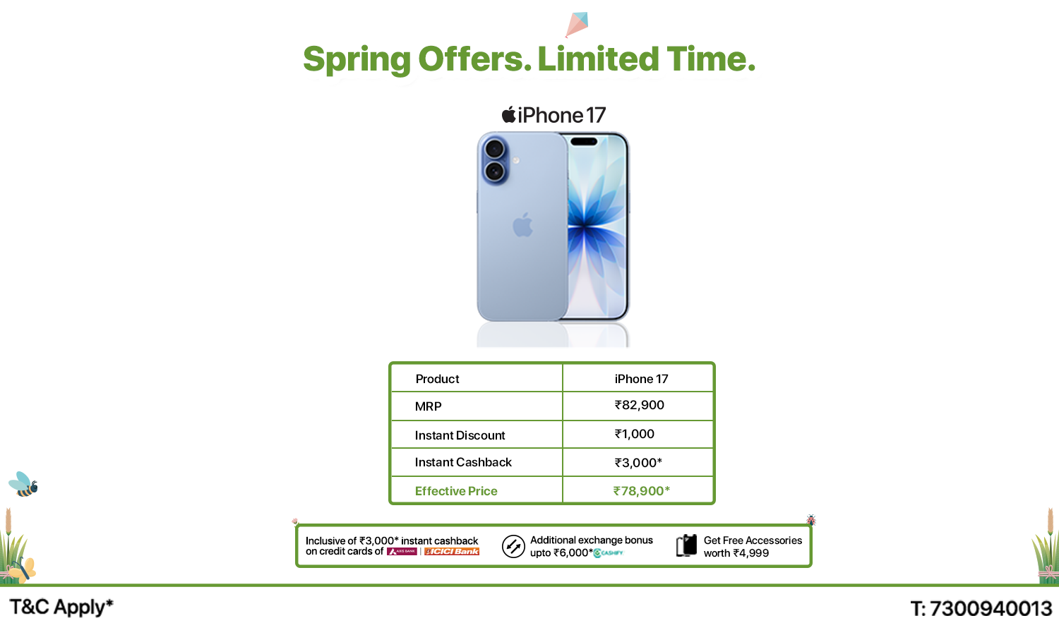 Spring Offers – Limited Time Deal on iPhone 17