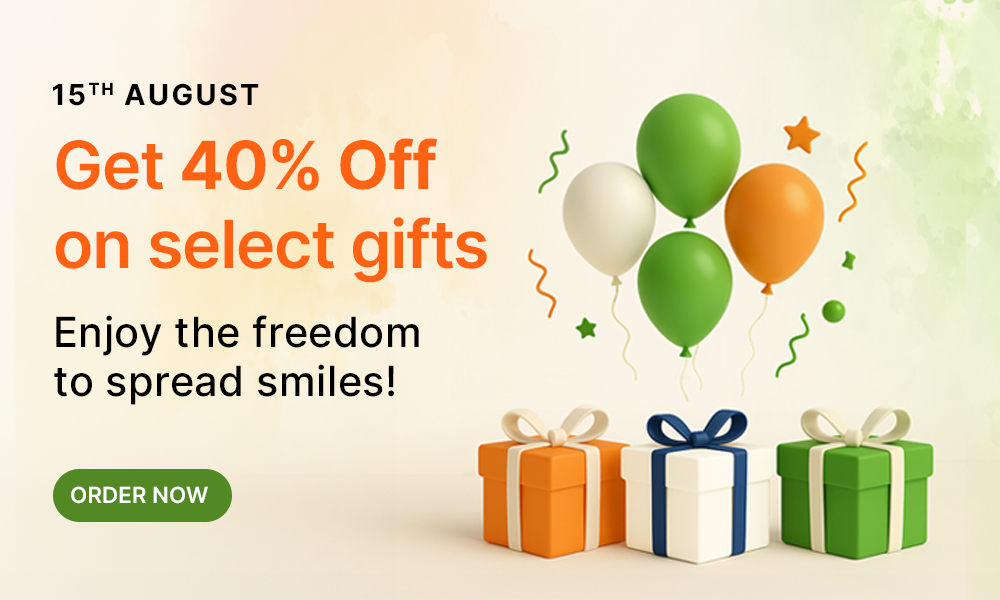 FNP – 15th August | 40% Off on Select Gifts