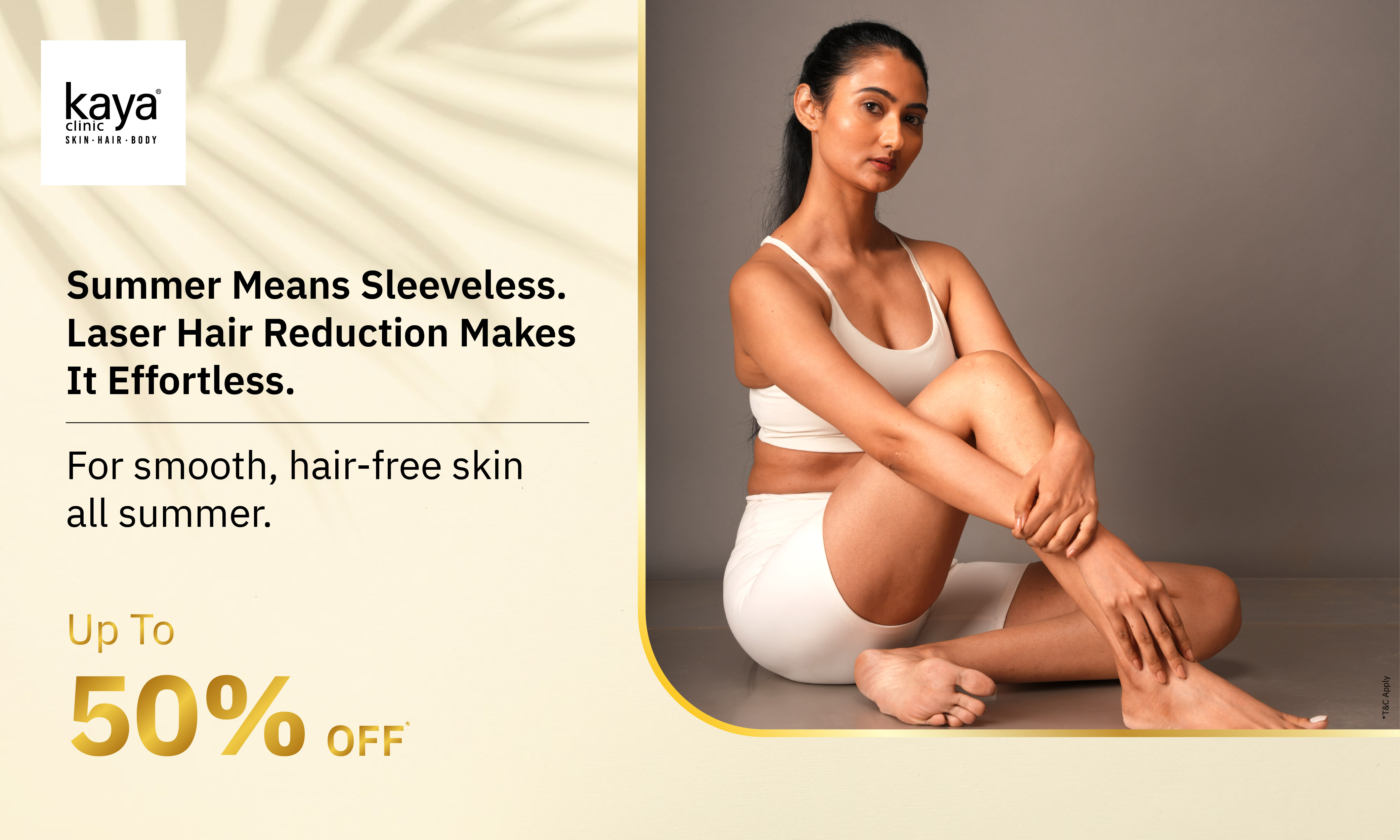 Get Summer-Ready with Up to 50% Off Laser Hair Reduction!