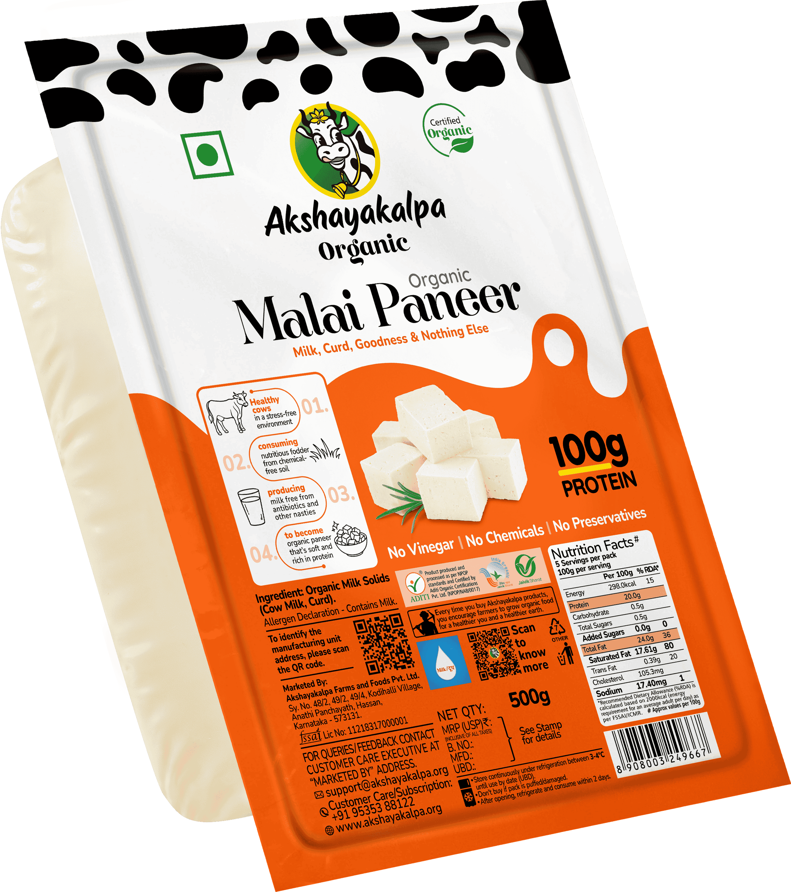 Organic Malai Paneer