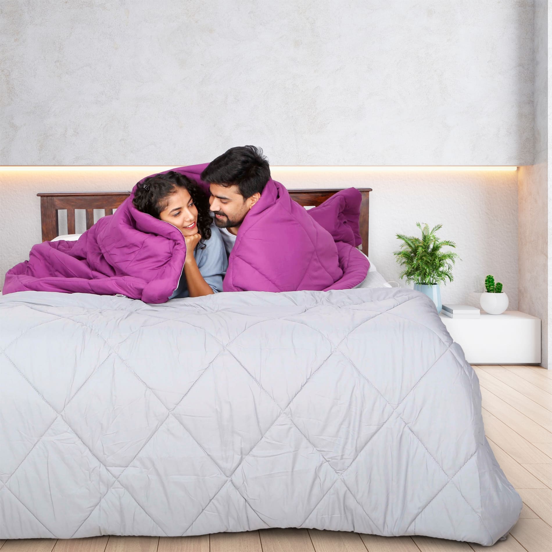 Restolex All Season Luxurious Microfiber Reversible AC Comforter