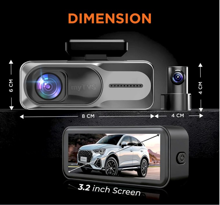 DVR-04 Dashcam Pro Plus 4K Front Rear DVR with Wi-Fi