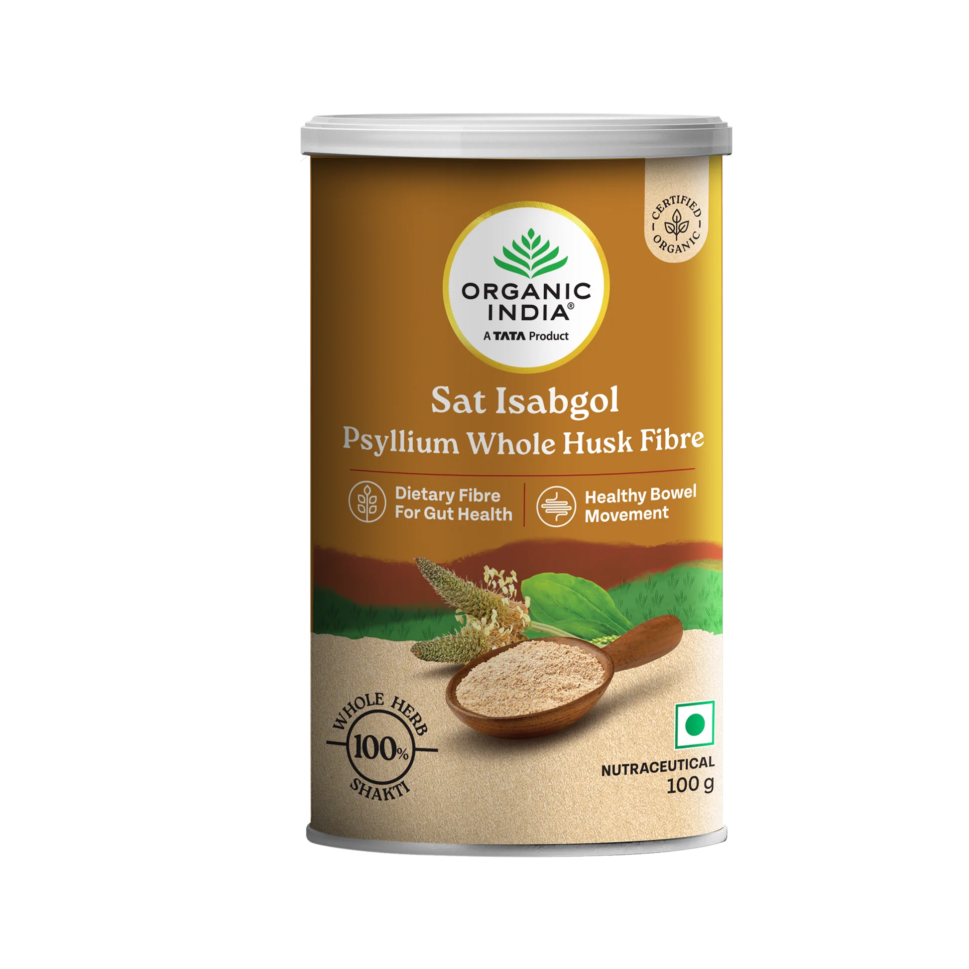 Psyllium Whole Husk - 100g Can