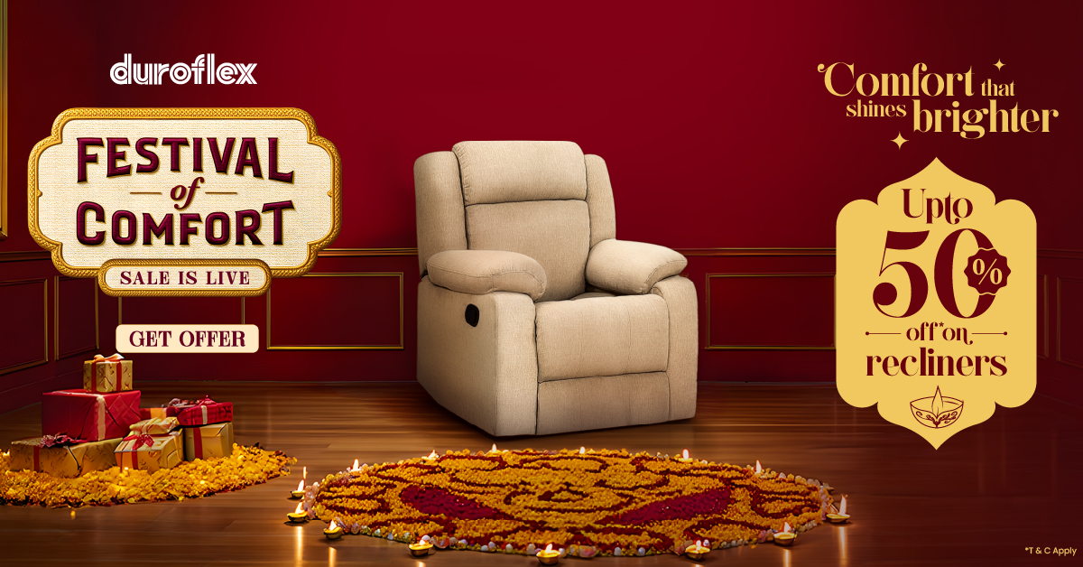 Up to 50% Off on Premium Duroflex Recliners