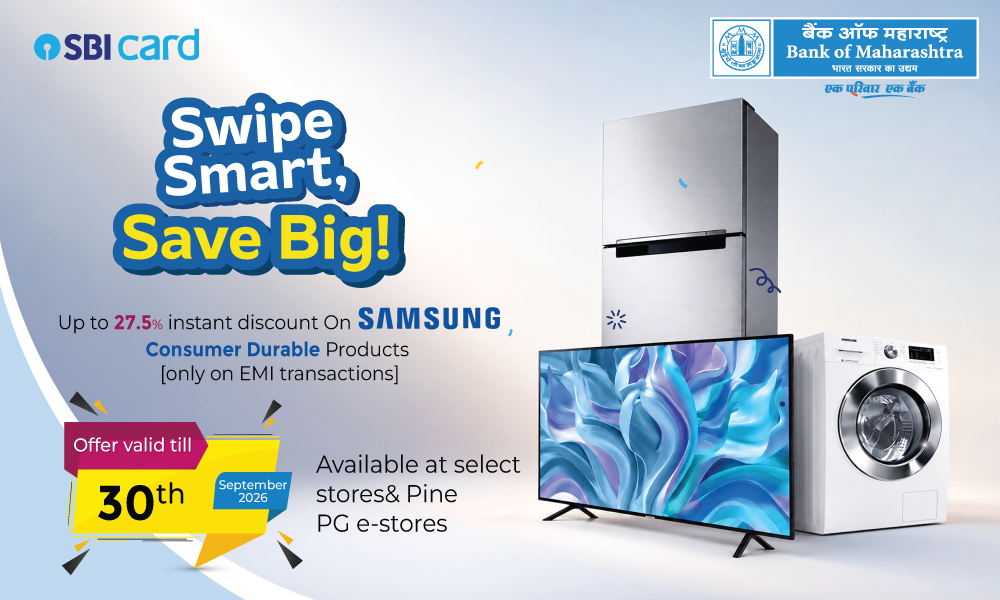 Up to 27.5% instant discount - Swipe Smart, Save Big!