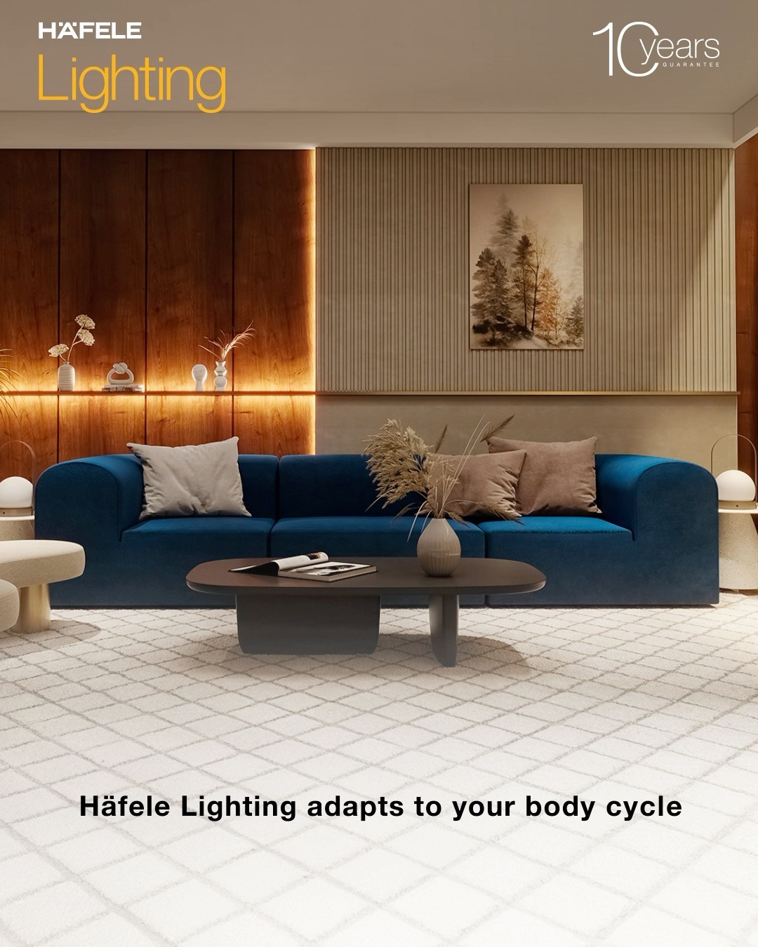 From energising daylight to soft evening warmth