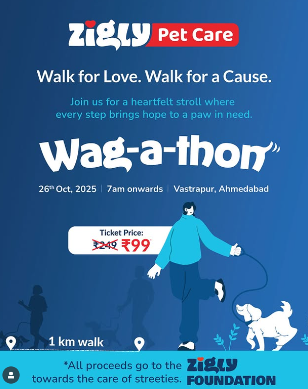Ahmedabad, get ready to Walk. Wag. Win. Give Back.