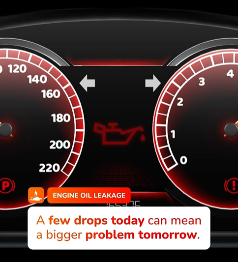 A few drops of oil today could mean bigger engine problems tomorrow.
