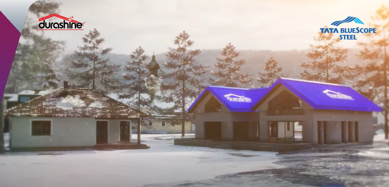 Built for long-lasting strength, DURASHINE® stands strong even in the toughest weather. Choose DURASHINE® roof for a perfect winter protection