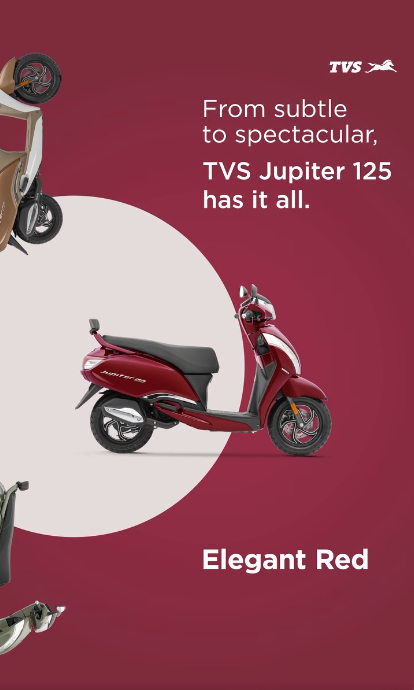 Jupiter 125 - where style looks good in every colour.