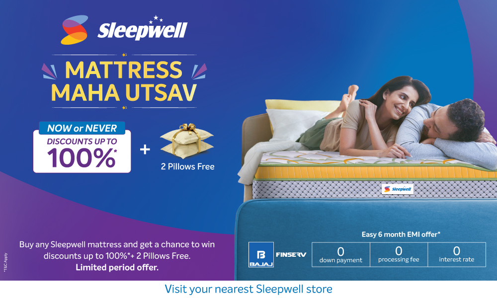 🛏️ Sleepwell Mattress Maha Utsav : Up to 100% Discount!