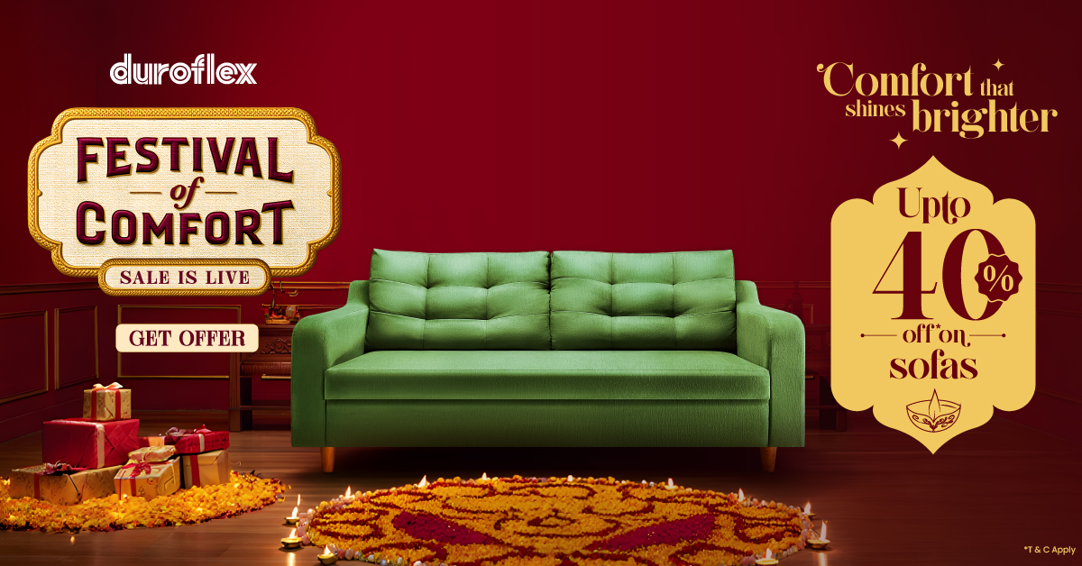 Up to 40% Off on Elegant Duroflex Sofas