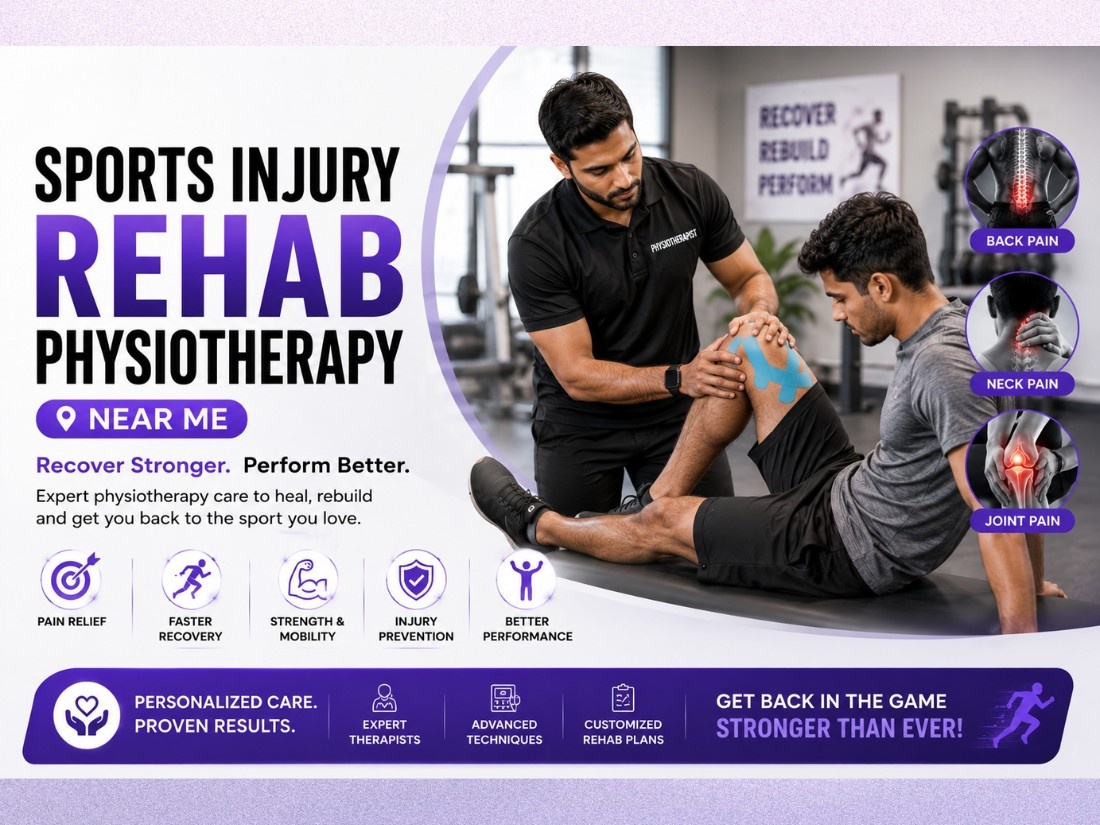 Sports Injury Rehab Physiotherapy Near Me: Recover Stronger with Expert Rehabilitation in Sushant Lok 2, gurugram