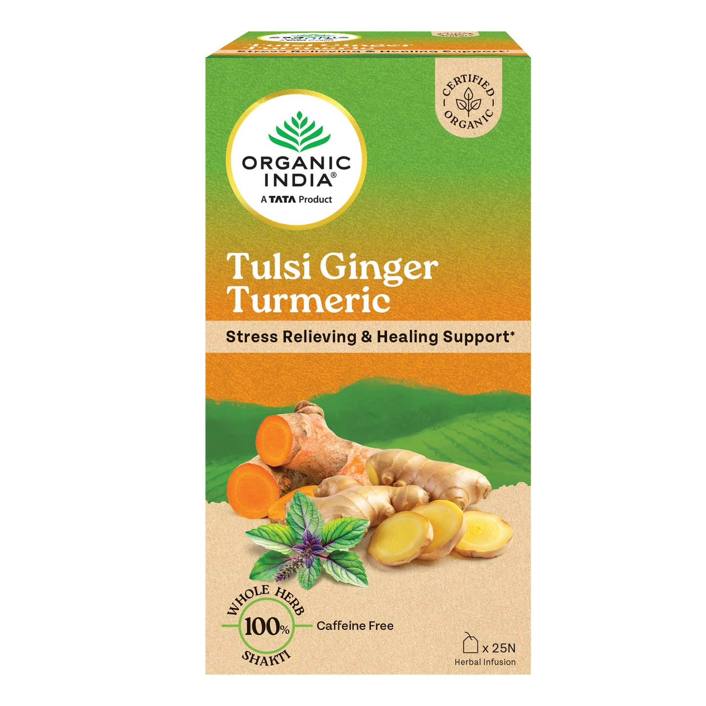 Tulsi Ginger Turmeric Infusion - 25 Infusion Bags