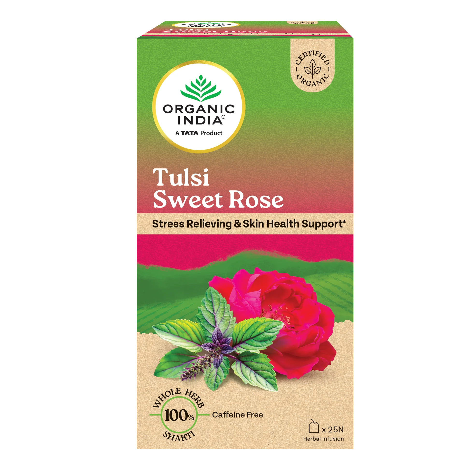 Tulsi Sweet Rose Infusion - 25 Infusion Bags