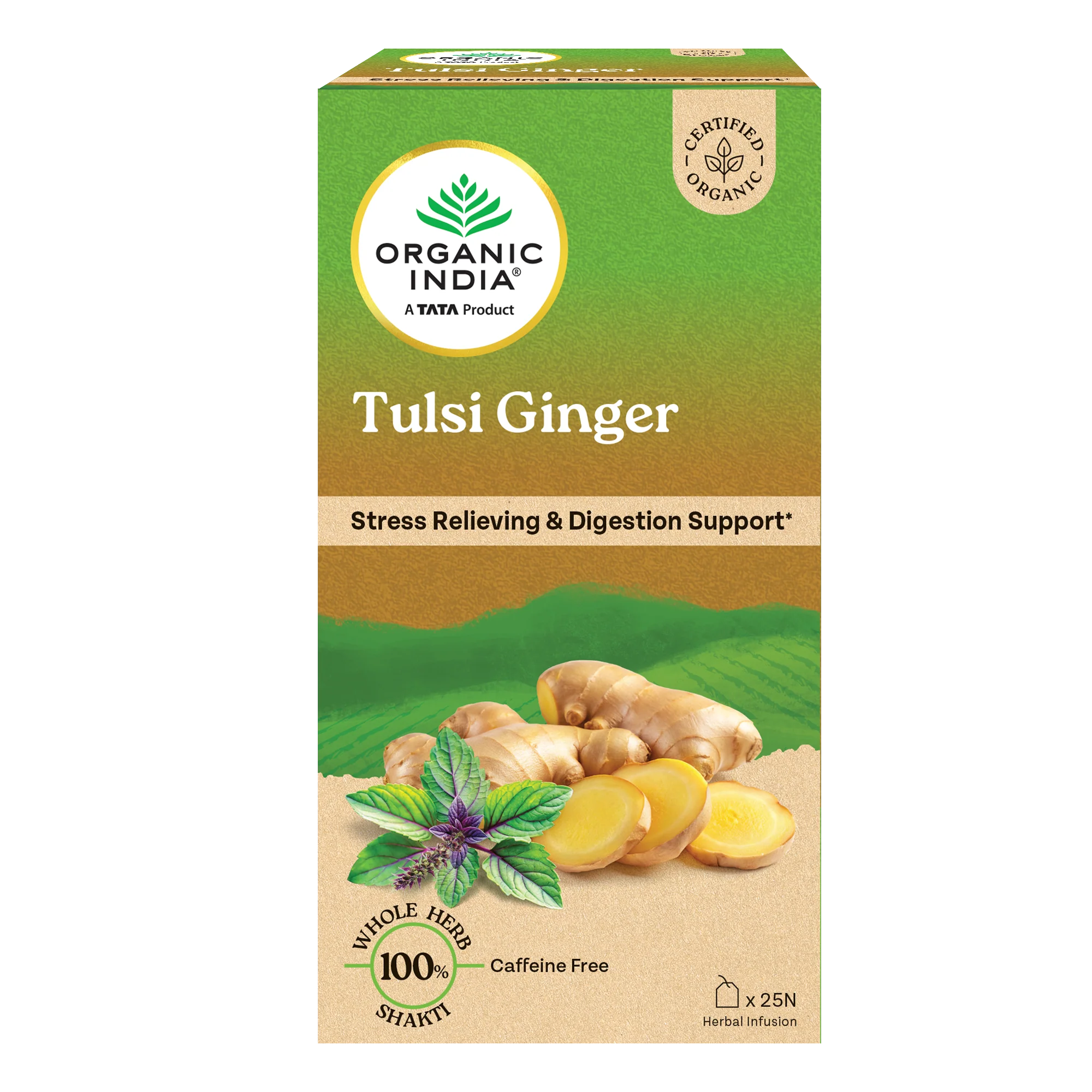 Tulsi Ginger Infusion - 100g Zipper