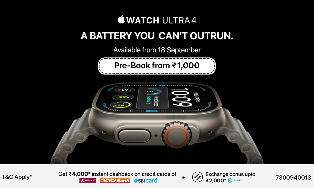 Apple Watch Ultra 4 – Pre-Book from ₹1,000