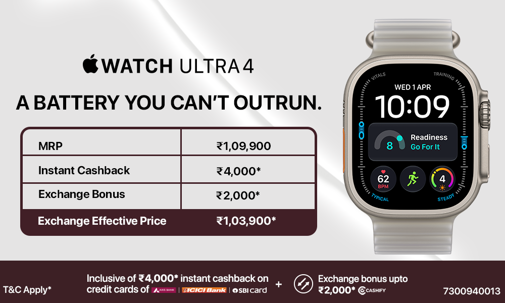Apple Watch Ultra 4 Offer – Save ₹6,000!