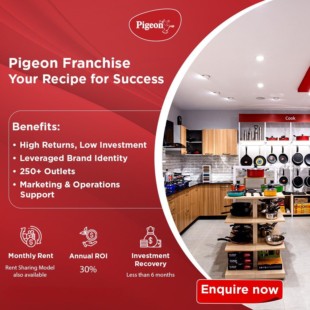Start Your Business Journey with a Pigeon Exclusive Store Franchise in bengaluru