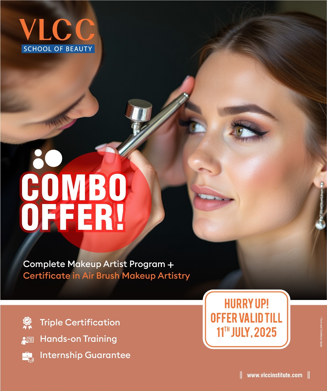 Exclusive Combo Offer at VLCC School of Beauty in Athwa, surat: Master the Art of Makeup Like a Pro!