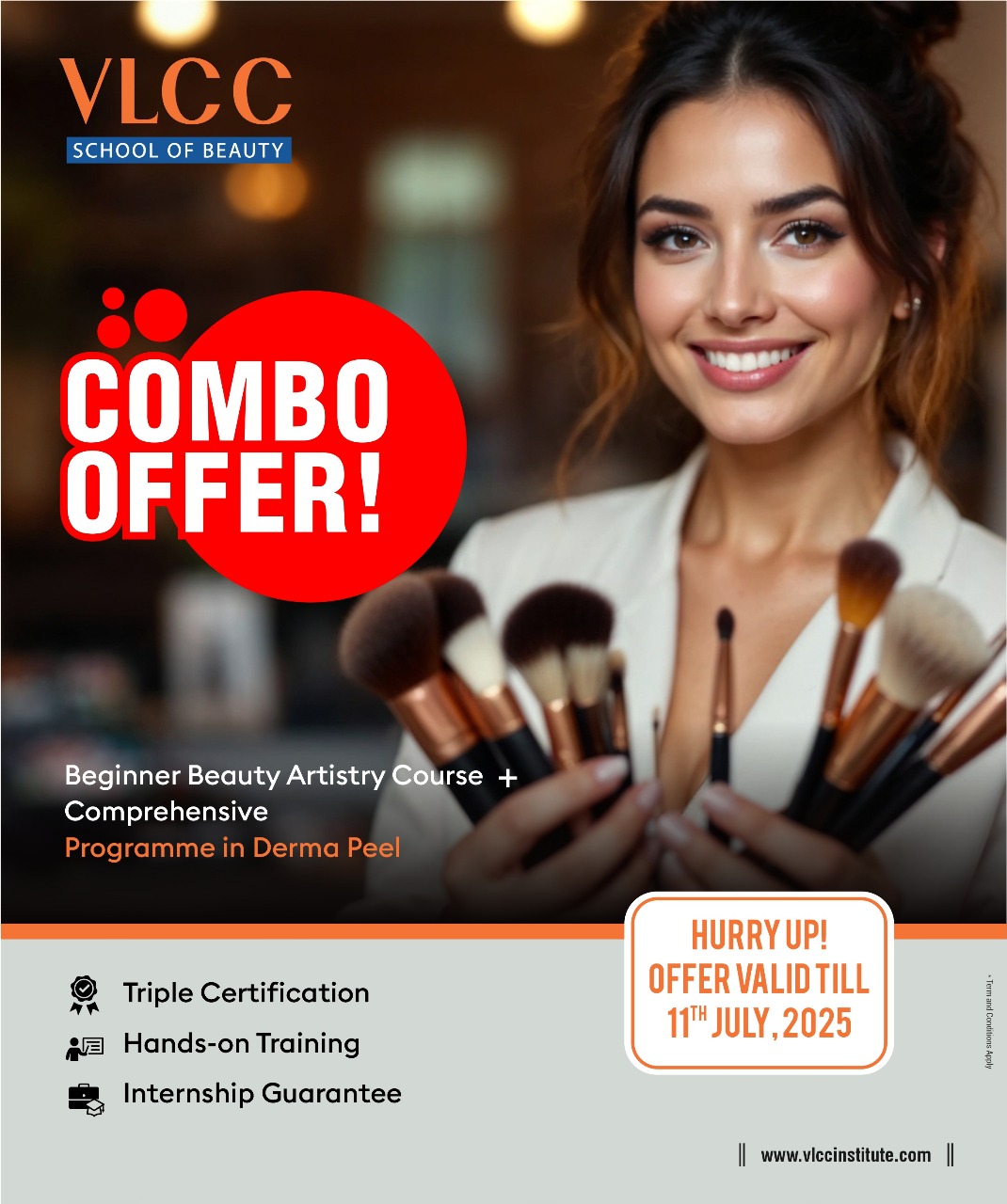 VLCC School of Beauty in Athwa, surat: Combo Offer to Jumpstart Your Career in Beauty & Skincare