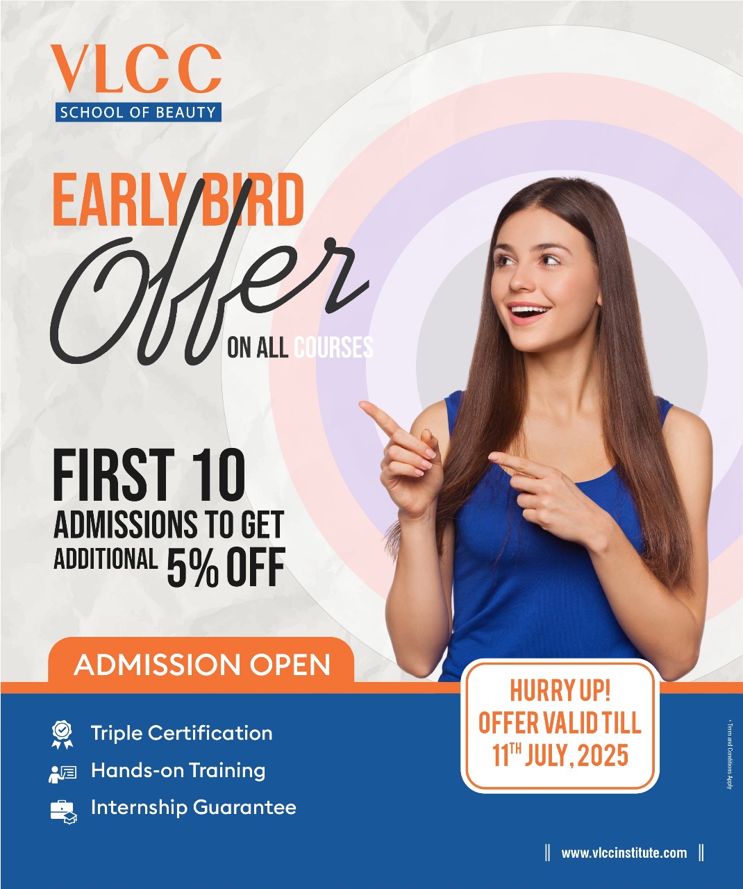 VLCC School of Beauty in Athwa, surat: Early Bird Offer on All Courses – Enroll Now!