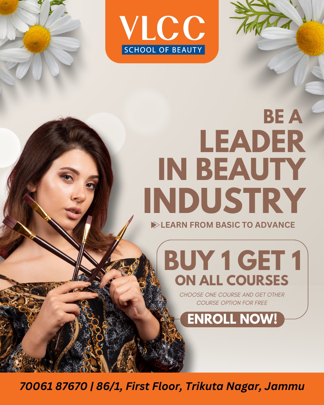 VLCC School of Beauty Jammu: Become a Leader in the Beauty Industry with Buy 1 Get 1 Free Courses