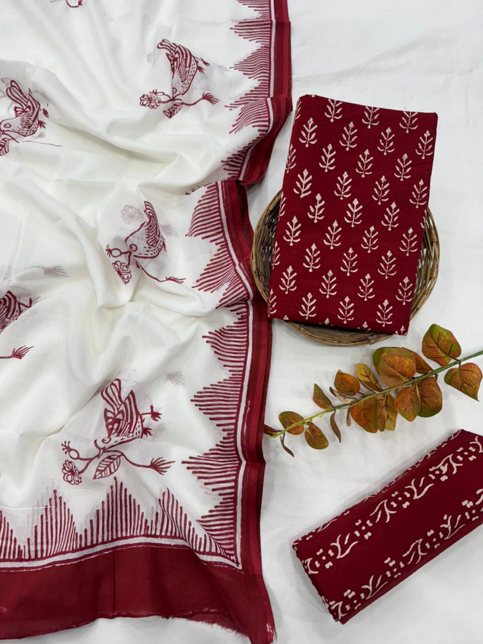 Mul Cotton Suits With Mul Cotton Duppatta