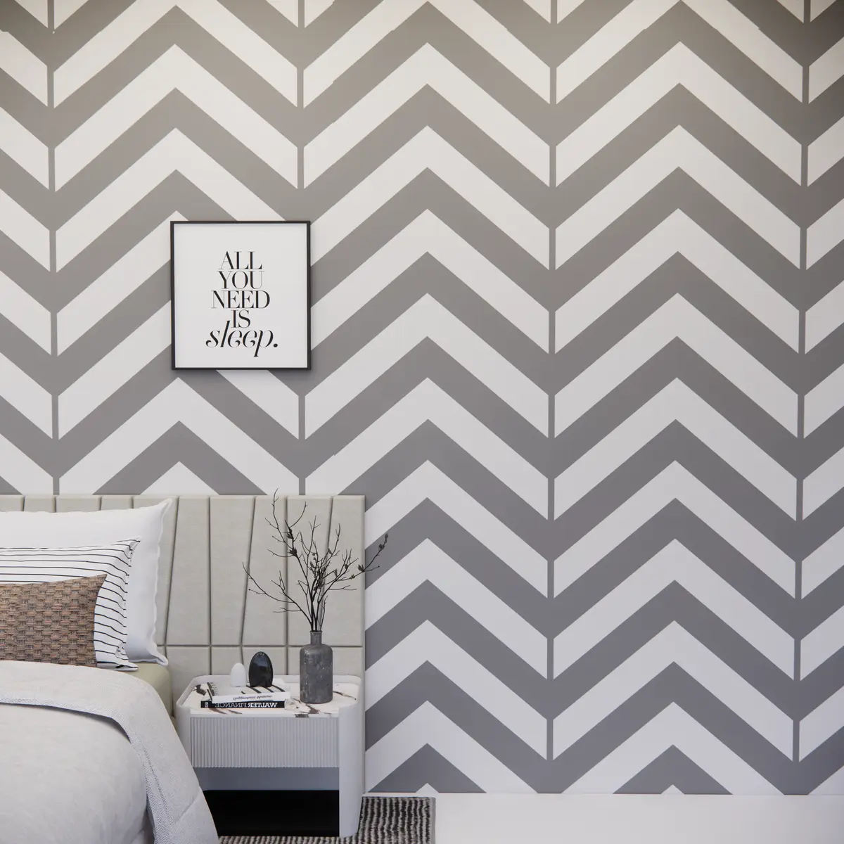 Stylish Pastel Zig-Zags