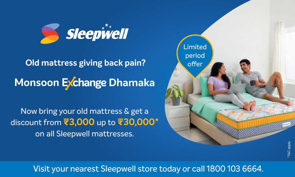 Sleepwell Monsoon Exchange Dhamaka – Get Up to ₹30,000 Off