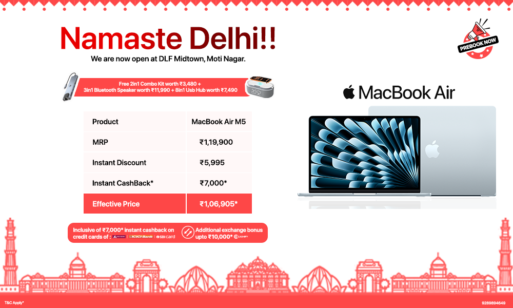 MacBook Air M5 Launch Offer in Delhi