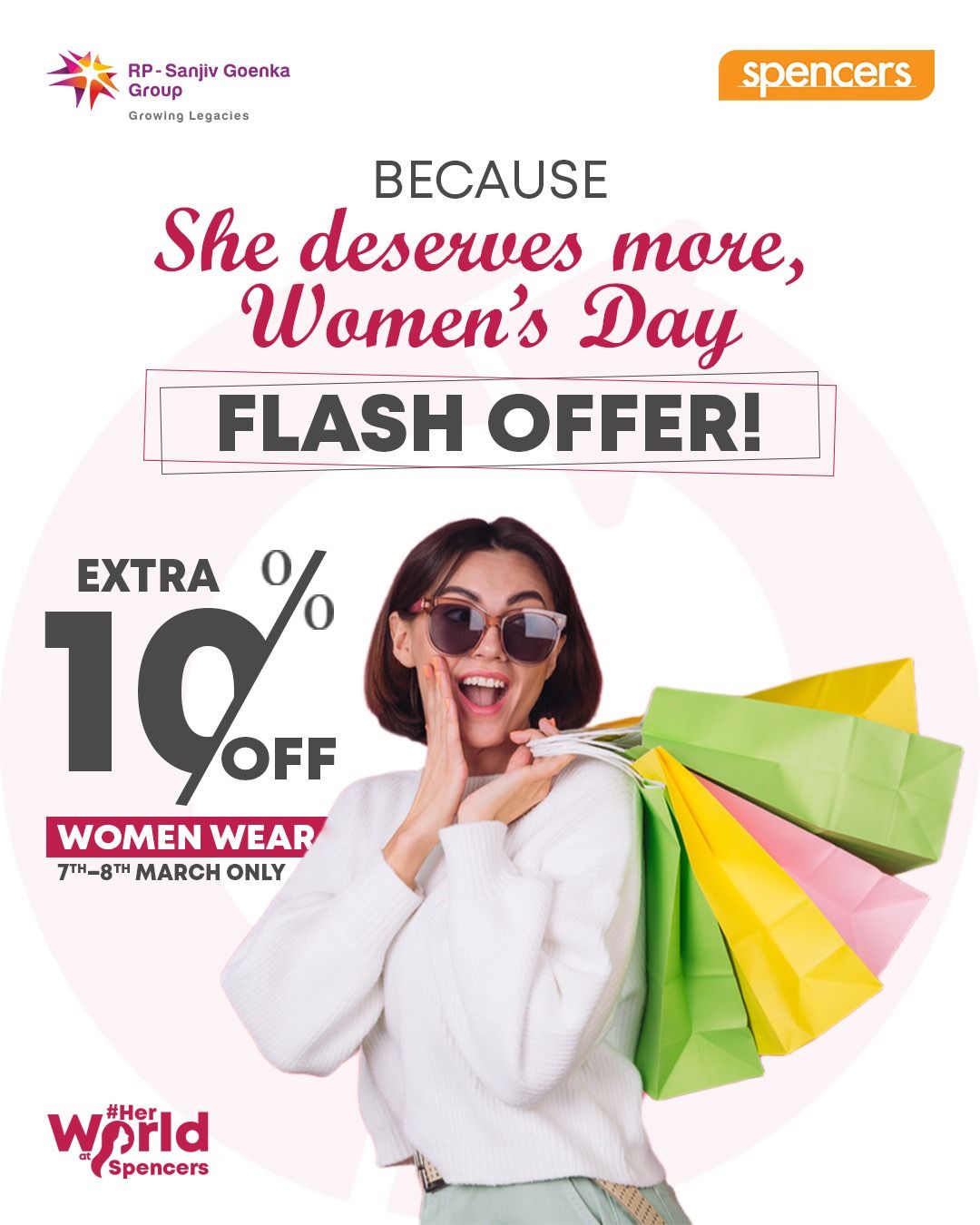 This Women’s Day, celebrate her style with Extra 10% OFF