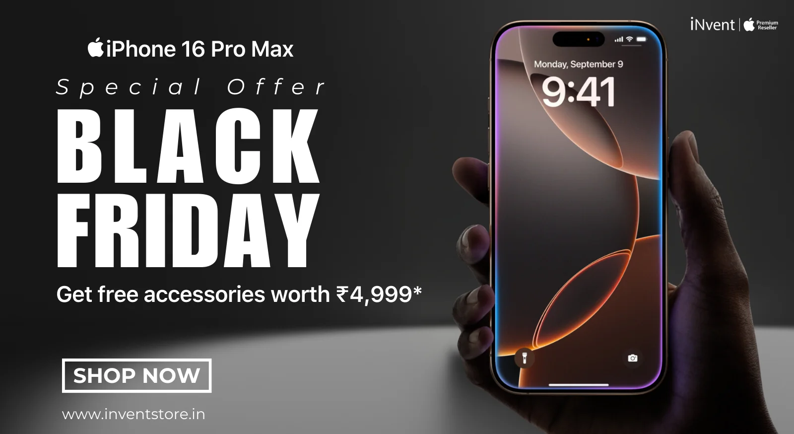 Black Friday Bonanza: Best Deal on iPhone 16 Pro Max at iNvent Store in Rohini, New delhi