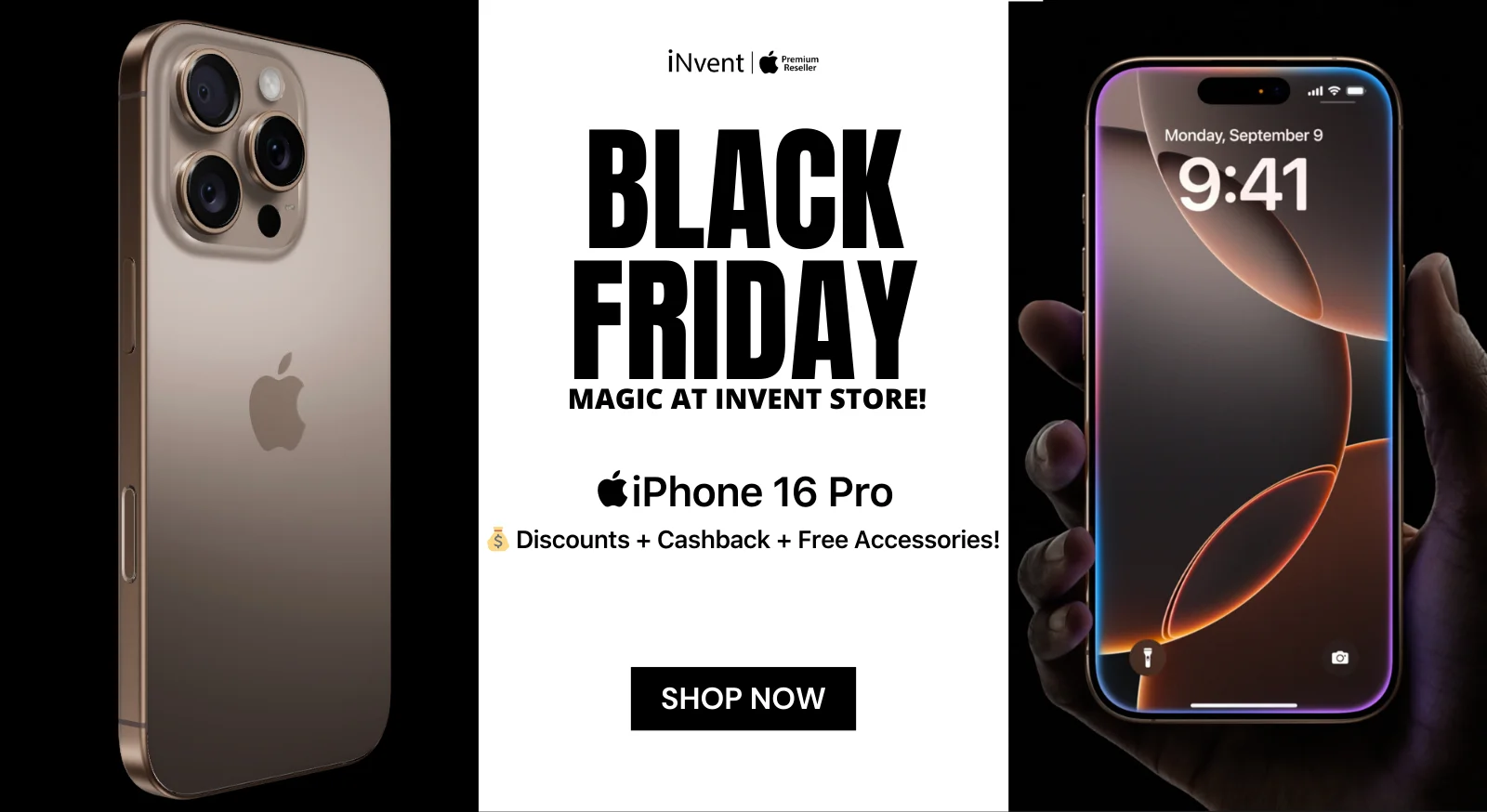 Black Friday Bonanza: Best Deals on iPhone 16 Pro at iNvent Store in Basavanagudi, Bengaluru!