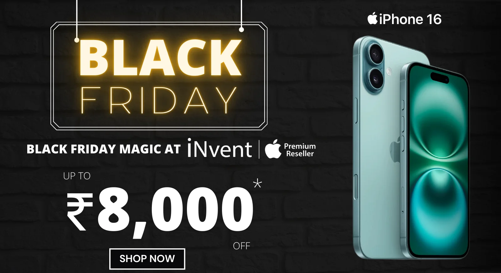 Black Friday Bonanza: Best Deals on iPhone 16 at iNvent Store in Sector 79, faridabad!
