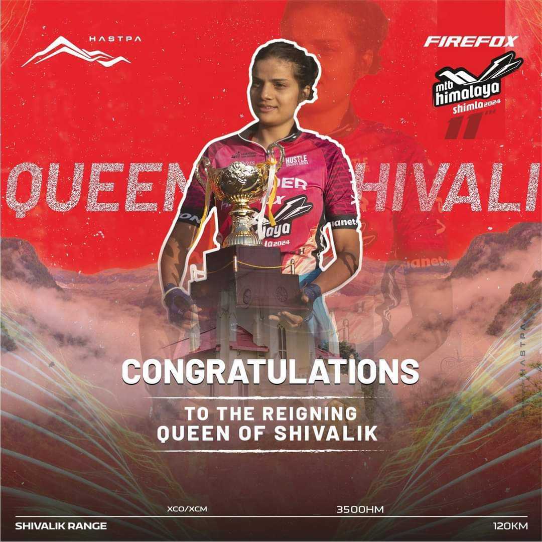 Priyanka Mehta from the Women's Elite Category successfully claimed the grand title of the race - Queen of Shivalik