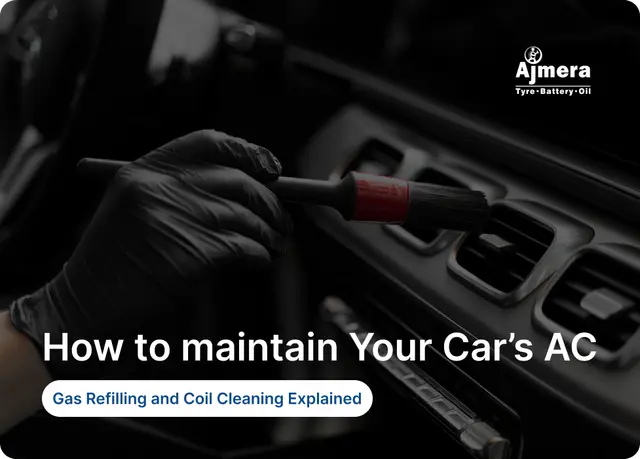 Complete Guide to Car AC Gas Refilling and Coil Cleaning | Ajmera Tyres Complete Guide to Car AC Gas Refilling and Coil Cleaning | Ajmera Tyres