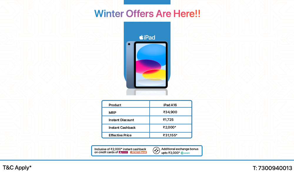 Winter Offers Are Here!! - iPad