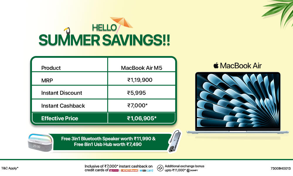 MacBook Air M5 Summer Savings Offer – Limited Time Deal!