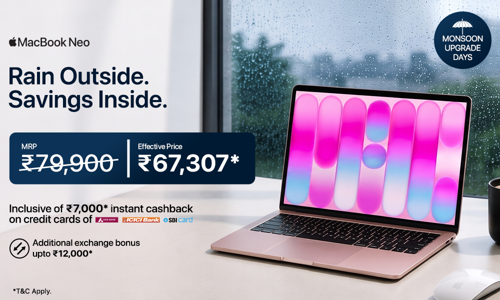 MacBook Neo Monsoon Upgrade Offer
